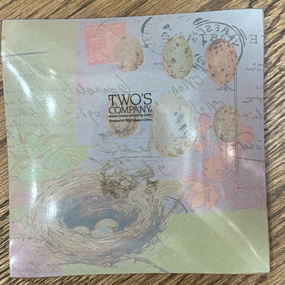 Rare Vintage Two’s Company glass serving Dish or decorative  accent 6”X 6” - Picture 3 of 3